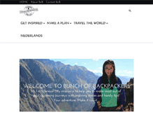 Tablet Screenshot of bunchofbackpackers.com